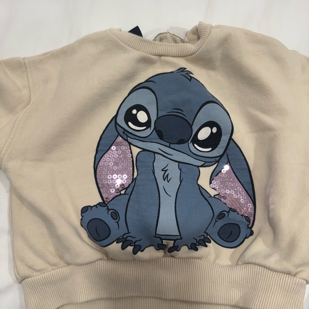 Zara stitch Cream Sweatshirt